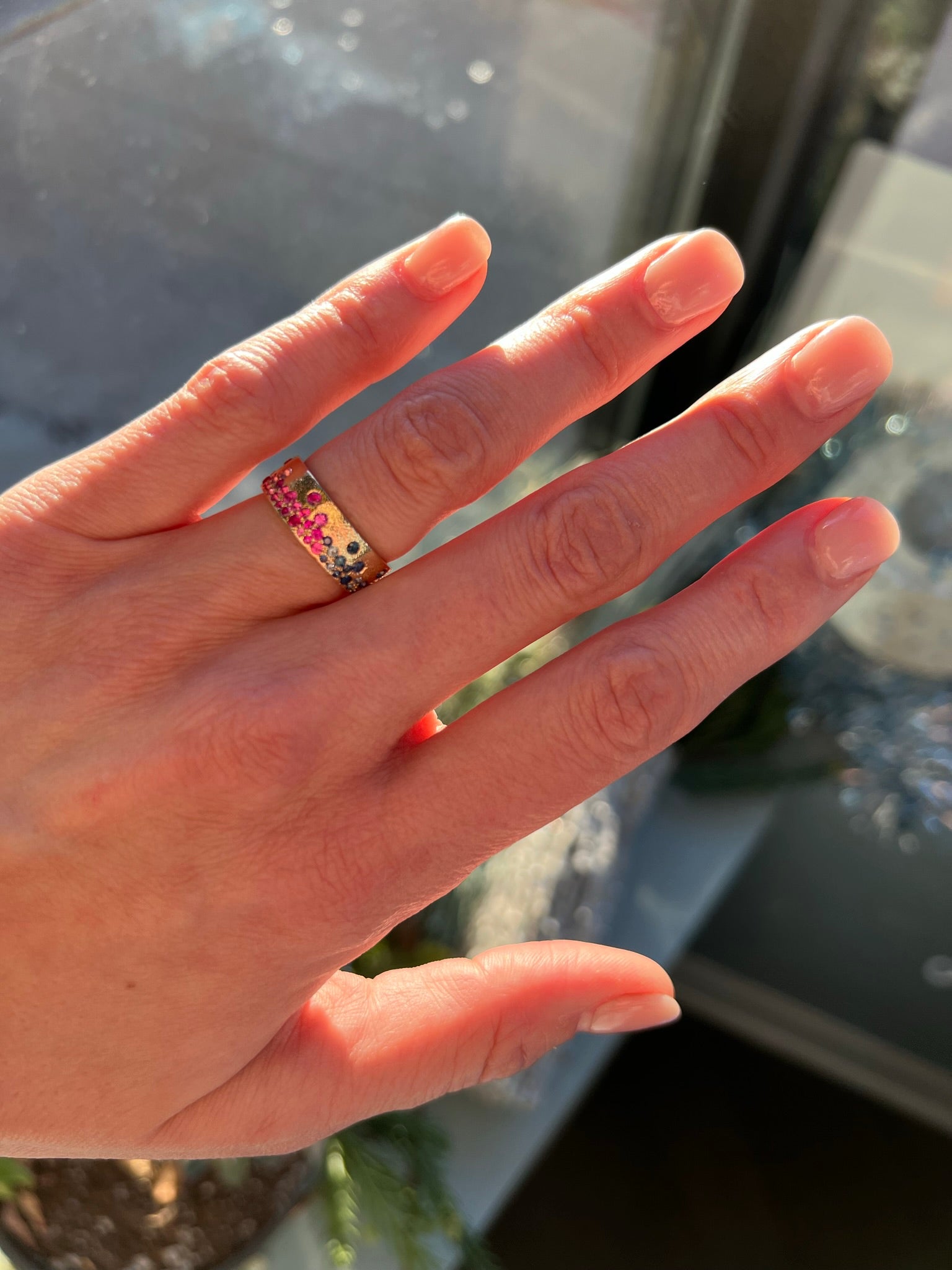 14k Ombre Band